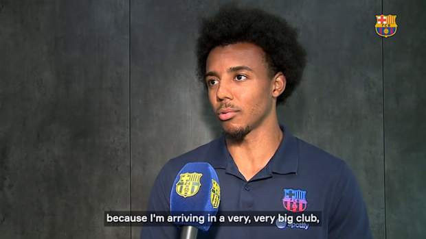Kounde's first words as a Barça player